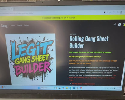 Rolling Gang Sheet Builder